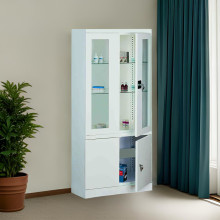 #03 MEDICINE PLUS GLASS – Medizinschrank für Praxen und Kliniken, mit Schrank und Vitrine, 1800/800/435 mm