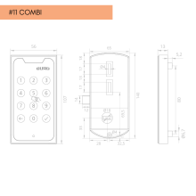Elektronisches Code- und RFID-Schloss