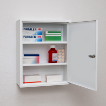 #27 FIRSTAID MINI – Kovová lekárnička s dvomi policami