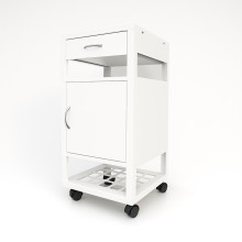 #03 BEDSIDE WHITE - Nachttisch, Metall,  860/400/400 mm