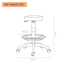 #09 TABURET RED