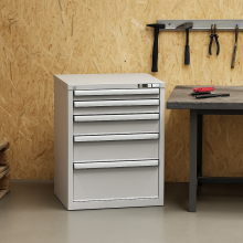 Werkstattcontainer breit mit 5 Schubladen