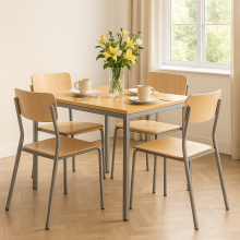 Esstisch, 800x800, Buchenplatte