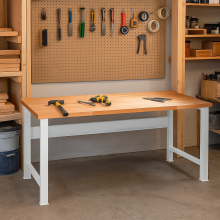 Arbeitstisch mit festen Beinen, 2000 mm