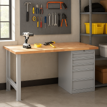 Arbeitstisch mit 5 Schubladen, 1700 mm