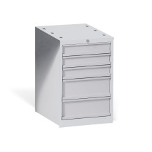 Arbeitstisch mit Schrank und 5 Schubladen, 1700 mm