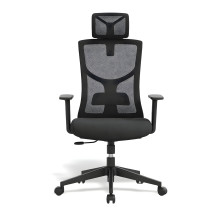 Bürostuhl mit Netzrückenlehne und Kopfstütze