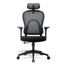 Bürostuhl mit Netzrückenlehne und Kopfstütze