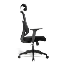 Bürostuhl mit Netzrückenlehne und Kopfstütze