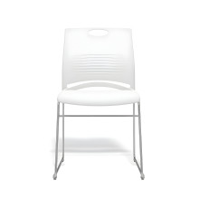 Ergonomischer Esszimmerstuhl, weiß