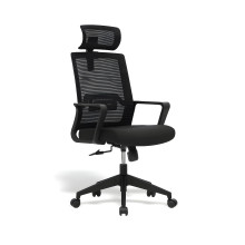 Bürostuhl mit Netzrückenlehne und Kopfstütze