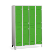8-türiger Garderobenschrank mit kurzen Türen und Füßen