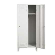 2-türiger Garderobenschrank mit langen Türen und Füßen (zerlegt)