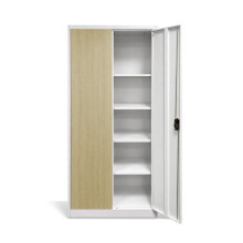 Büroschrank mit heller Holzoptik, 4 Fachböden