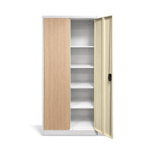 Büroschrank für Dokumente mit heller Holzoptik