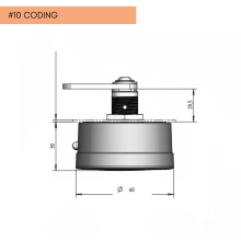 Mechanisches Schloss mit Zahlencode und zentralem Schlüsselsystem