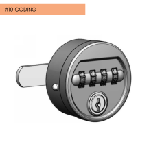 Mechanisches Schloss mit Zahlencode und zentralem Schlüsselsystem