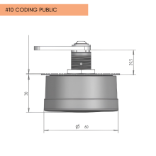 Mechanisches Zahlenschloss mit Vorbereitung für den zentralen Schlüssel PUBLIC