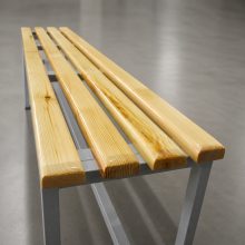 #30 BENCH 2000 SR – Sitzbank mit einer Länge von 2000 mm mit Schuhablage