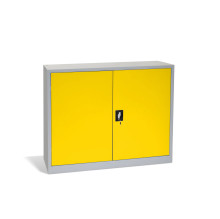 Niedriger Büroschrank für Dokumente, 1200 mm breit, mit 2 Fachböden