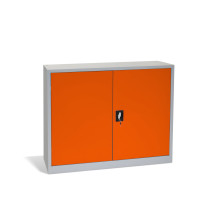 Niedriger Büroschrank für Dokumente, 1200 mm breit, mit 2 Fachböden