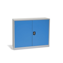 Niedriger Büroschrank für Dokumente, 1200 mm breit, mit 2 Fachböden