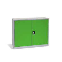 Niedriger Büroschrank für Dokumente, 1200 mm breit, mit 2 Fachböden