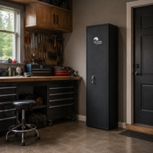 Schrank für 6 Waffen, mit dem Schlüssel verschließbar, 1500/340/260 mm