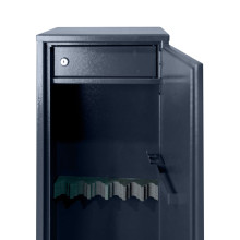 Schrank für 6 Waffen, mit dem Schlüssel verschließbar, 1500/340/260 mm