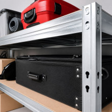 Regalset mit 4 HDF-Regalböden mit hoher Tragfähigkeit, 2000/2100/600