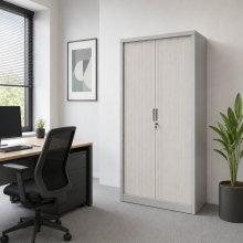Büroschrank mit Rollladentüren, hoch