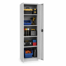 Universeller Metallschrank, 600 mm breit, mit 4 Fachböden (zerlegt)