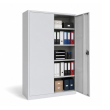 Hoher Büroschrank für Dokumente, 1200 mm breit, mit 4 Fachböden