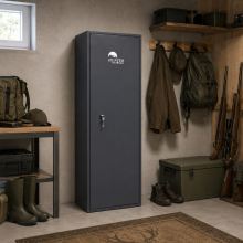 Waffenschrank für 5 Waffen mit Schlüsselschloss, 1300×470×350 mm