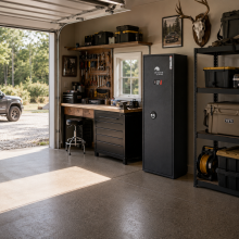 Schrank für 8 Waffen mit elektronischem Schloss, 1500/470/350 mm