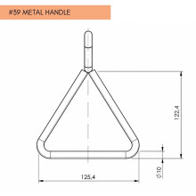 Aufrichterstange mit Haltegriff und Metallhalterung