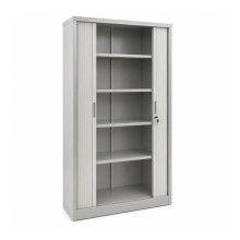 Büroschrank mit Rollladentüren, hoch