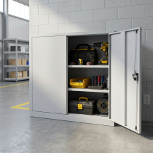 Universeller Werkstattschrank, 1000 mm breit, mit 2 Fachböden
