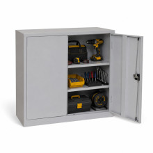 Universeller Metallschrank, 1000 mm breit, mit 2 Fachböden (zerlegt)