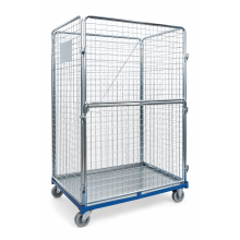 Ein großer Container auf Rädern mit hoher Tragfähigkeit.