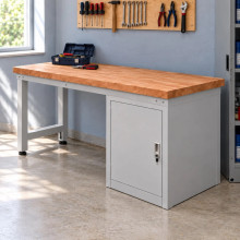Werkbank mit Schrank, 1500 mm