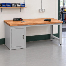 Werkbank mit Schrank, 2000 mm