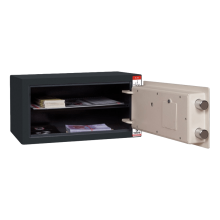 #17 MINISAFE S20 ELECTRO - Mini Sicherheitsschrank schwarz - weiß, 380/200/260 mm