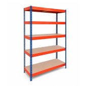 Regalset mit 5 HDF-Regalböden im Industriedesign