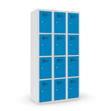 #02 BOXES 12 BLUE - Wertfachschrank, 12 Fächer, 1800/900/500 mm
