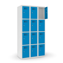 #02 BOXES 12 BLUE - Wertfachschrank, 12 Fächer, 1800/900/500 mm