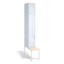 #03 CIK-CAK MINI 2 - 2-türiger Garderobenschrank mit Z- Türen, Spind mit Z- Türen, 1800/300/500 mm