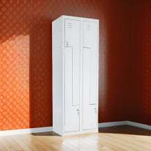 #03 CIK-CAK MINI 4 - 4 -türiger  Garderobenschrank mit Z- Türen, Spind mit Z- Türen, 1800/600/500 mm