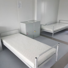#03 FOLDING BED GREY - Klappbett, Metall