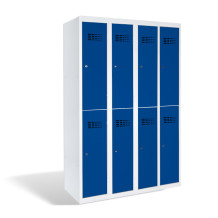 8-türiger Kleiderschrank mit kurzen Türen, RAL 5010